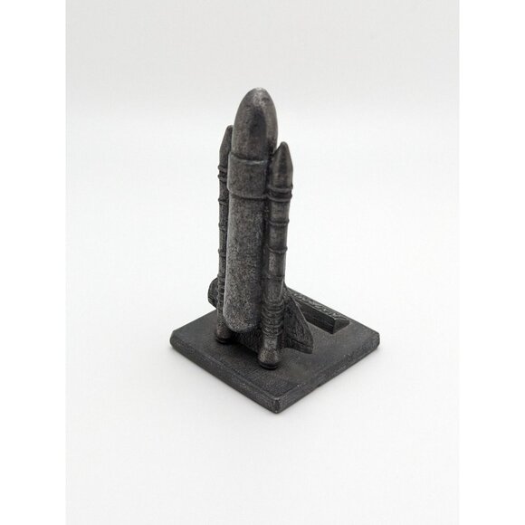 VTG NASA Space Shuttle Mini Pewter Figurine NAPROSYN Advertising Paperweight HTF - Picture 3 of 5